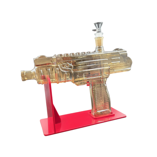 HYPNOTIK 10 INCH UZI BONG, GOLD