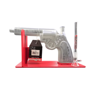 HYPNOTIK 7 INCH REVOLVER GUN BONG, LIGHT PURPLE