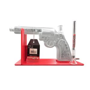 HYPNOTIK 7 INCH REVOLVER GUN BONG, GREY