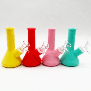 5 INCH SILICONE BONG, SOLD AS ASSORTED COLORS