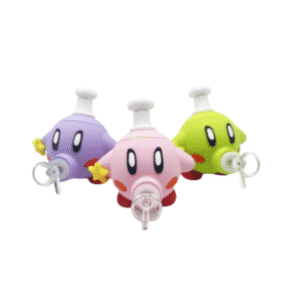 4.5 INCH SILICONE KIRBY BONG, SOLD AS ASSORTED COLORS