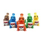 5 INCH CHARMANDER SILICONE BONG WITH POKEBALL BOWL