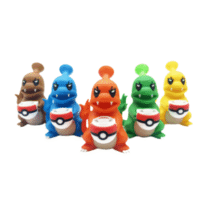 5 INCH CHARMANDER SILICONE BONG WITH POKEBALL BOWL