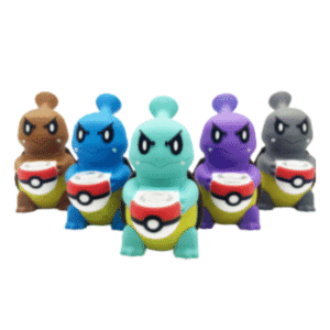 5 INCH SQUIRTLE SILICONE BONG WITH POKEBALL BOWL