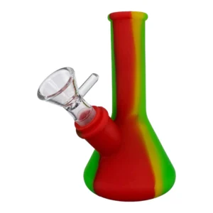 5 INCH SILICONE RASTA BONG