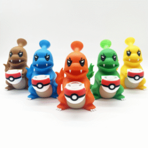 5 INCH CHARMANDER SILICONE BONG WITH POKEBALL BOWL