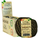 DISPLAY OF 6 RANDY'S HEMP WICK 100 FEET SPOOL