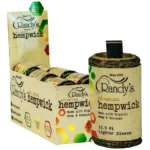 DISPLAY OF 18 RANDY'S HEMP WICK 15 FEET SPOOL