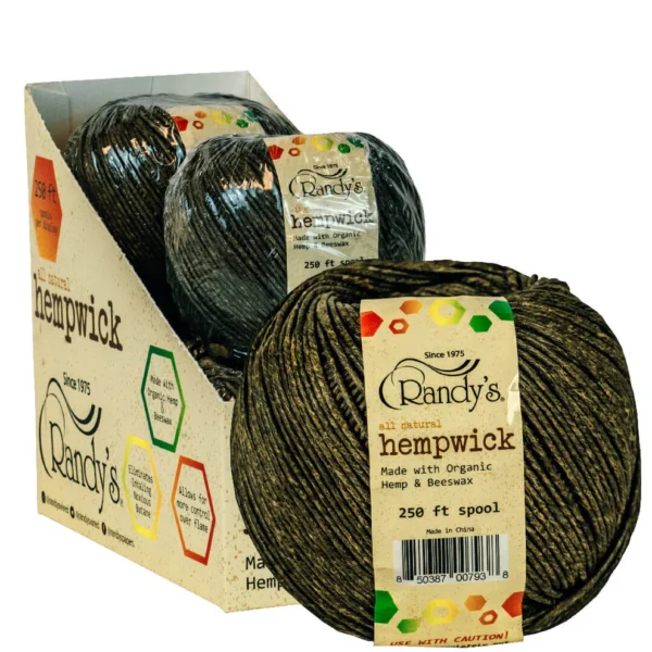 RANDY'S HEMP WICK - 4 x 250FT