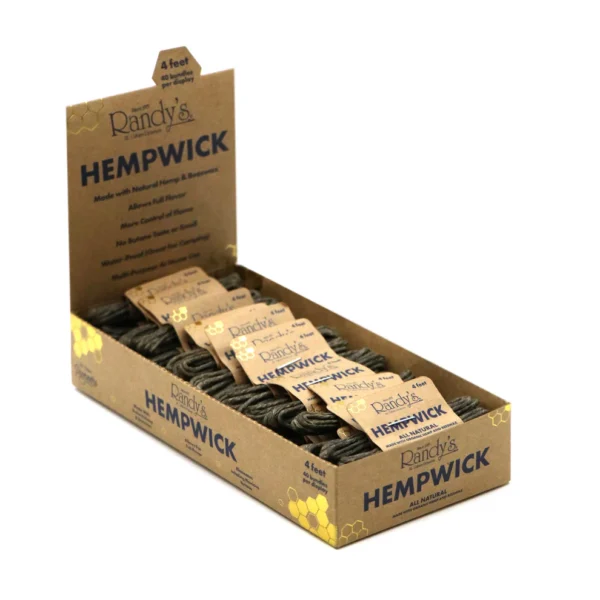 RANDY'S HEMP WICK - 40 x 4FT