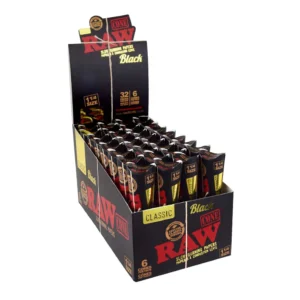 RAW CLASSIC - BLACK 1 1/4" SIZE CONES