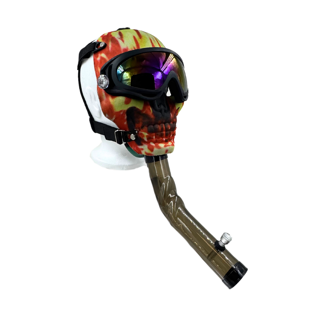 HIGHVISOR GAS MASK WITH BONG – FLAME – Image 2