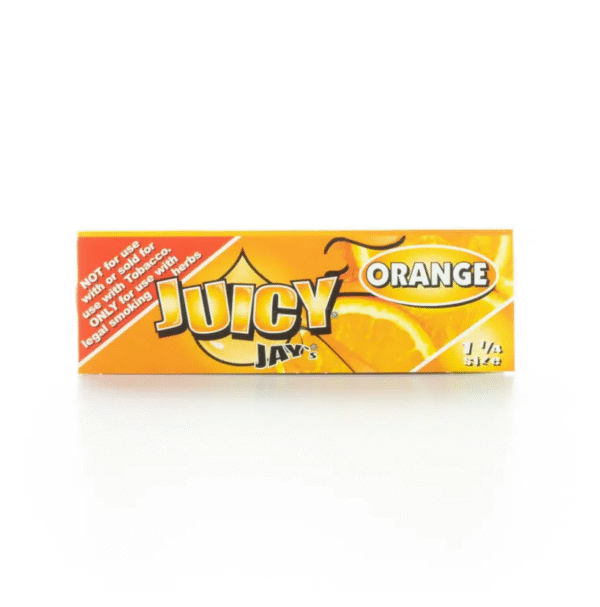 JUICY JAY'S ORANGE 1 1/4  ROLLING PAPERS - 24 PACK