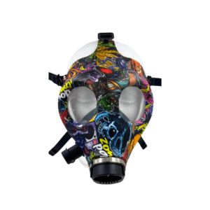 SILICONE GAS MASK WITH BONG - POP ZOMBIE