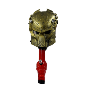 PREDATOR GAS MASK WITH BONG - GOLD