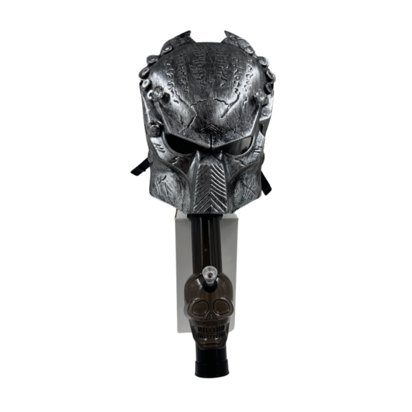 Predator Gas Mask With Bong - Silver