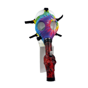 SILICONE GAS MASK WITH BONG - TIE DYE
