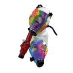 SILICONE GAS MASK WITH BONG - TIE DYE - Image 2