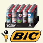 DISPLAY OF 50 BIC CANADA LIGHTERS