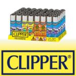 DISPLAY OF 48 CLIPPER TWISTED HEMP LIGHTERS