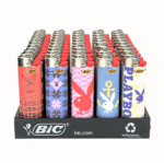 DISPLAY OF 50 BIC PLAYBOY LIGHTERS