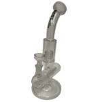 10INCH BOSS INLINE DIFFUSER GLASS BONG - WHITE