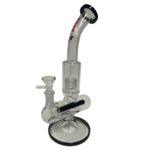 10INCH BOSS INLINE DIFFUSER GLASS BONG - BLACK