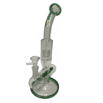 10INCH BOSS INLINE DIFFUSER GLASS BONG - GREEN