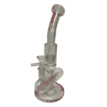 10INCH BOSS INLINE DIFFUSER GLASS BONG - PINK