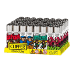 DISPLAY OF 48 CLIPPER OLYMPIAN MONKEYS LIGHTERS