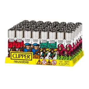 CLIPPER OLYMPIAN MONKEYS LIGHTERS - 48 COUNT