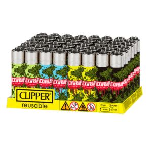 CLIPPER PACKWRAPS FLOWER LIGHTERS - 48 COUNT