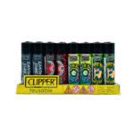 DISPLAY OF 48 CLIPPER SANTA CRUZ LIGHTERS