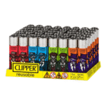 DISPLAY OF 48 CLIPPER ZOMBIE GANGSTERS LIGHTERS