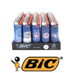DISPLAY OF 50 BIC TORONTO BLUE JAYS LIGHTERS