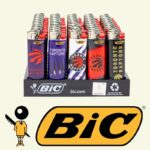 DISPLAY OF 50 BIC TORONTO RAPTORS LIGHTERS
