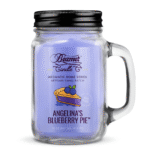 BEAMER CANDLE CO. 12 OZ MASON JAR CANDLE - ANGELINA'S BLUEBERRY PIE