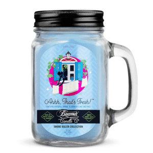 BEAMER CANDLE CO. 12 OZ MASON JAR CANDLE - AHHH THAT'S FRESH!