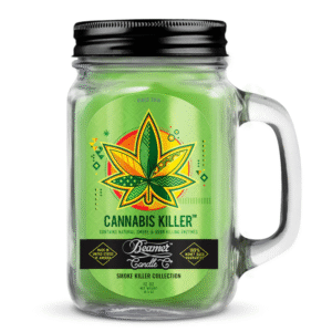BEAMER CANDLE CO. 12 OZ MASON JAR CANDLE - CANNABIS KILLER