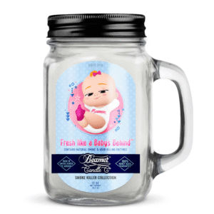 BEAMER CANDLE CO. 12 OZ MASON JAR CANDLE - FRESH LIKE A BABY'S BEHIND
