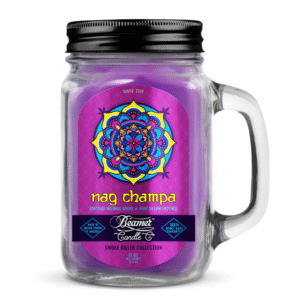 BEAMER CANDLE CO. 12 OZ MASON JAR CANDLE - NAG CHAMPA