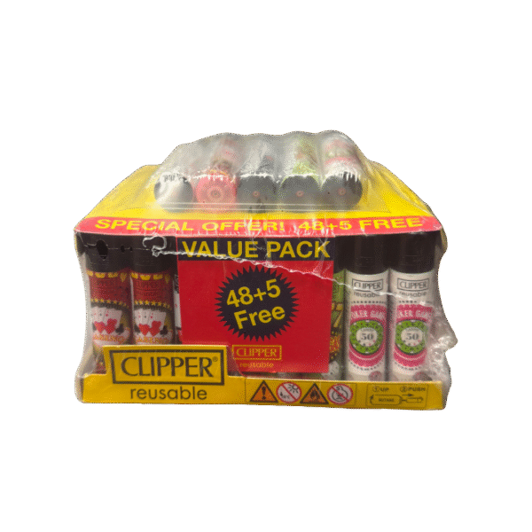 CLIPPER CASINO DAYS LIGHTER - 48 COUNT (+ 5 FREE)