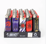 DISPLAY OF 50 BIC TORONTO RAPTORS LIGHTERS