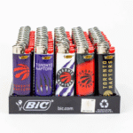 DISPLAY OF 50 BIC TORONTO RAPTORS LIGHTERS