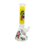 14 INCH 7MM DEDICATION TO THE DEAD BONG - YELLOW