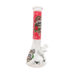 14 INCH 7MM DEDICATION TO THE DEAD BONG - RED