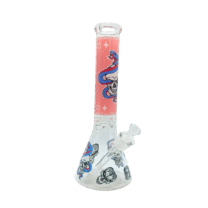 14 INCH 7MM DEDICATION TO THE DEAD BONG - PINK