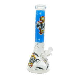 14 INCH 7MM DEDICATION TO THE DEAD BONG - BLUE