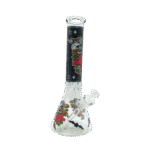 14 INCH 7MM DEDICATION TO THE DEAD BONG - BLACK