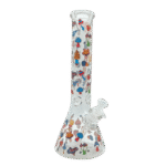 14 INCH MUSHROOM MADNESS BONG - BLUE ACID TRIP